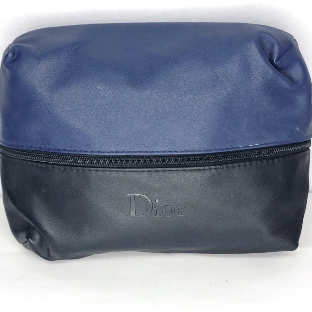 Dior Blue & Black Toiletries Travel‎ Bag P136